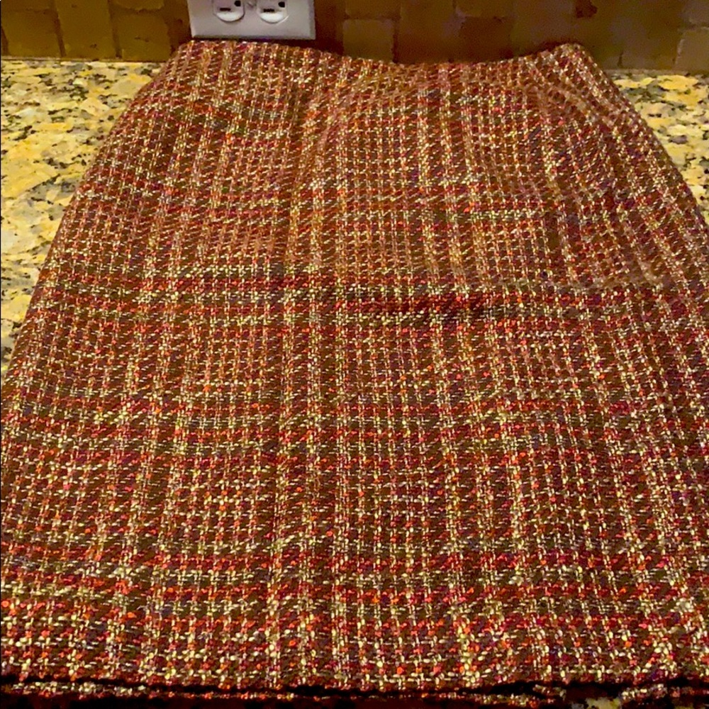 Wool tweed skirt